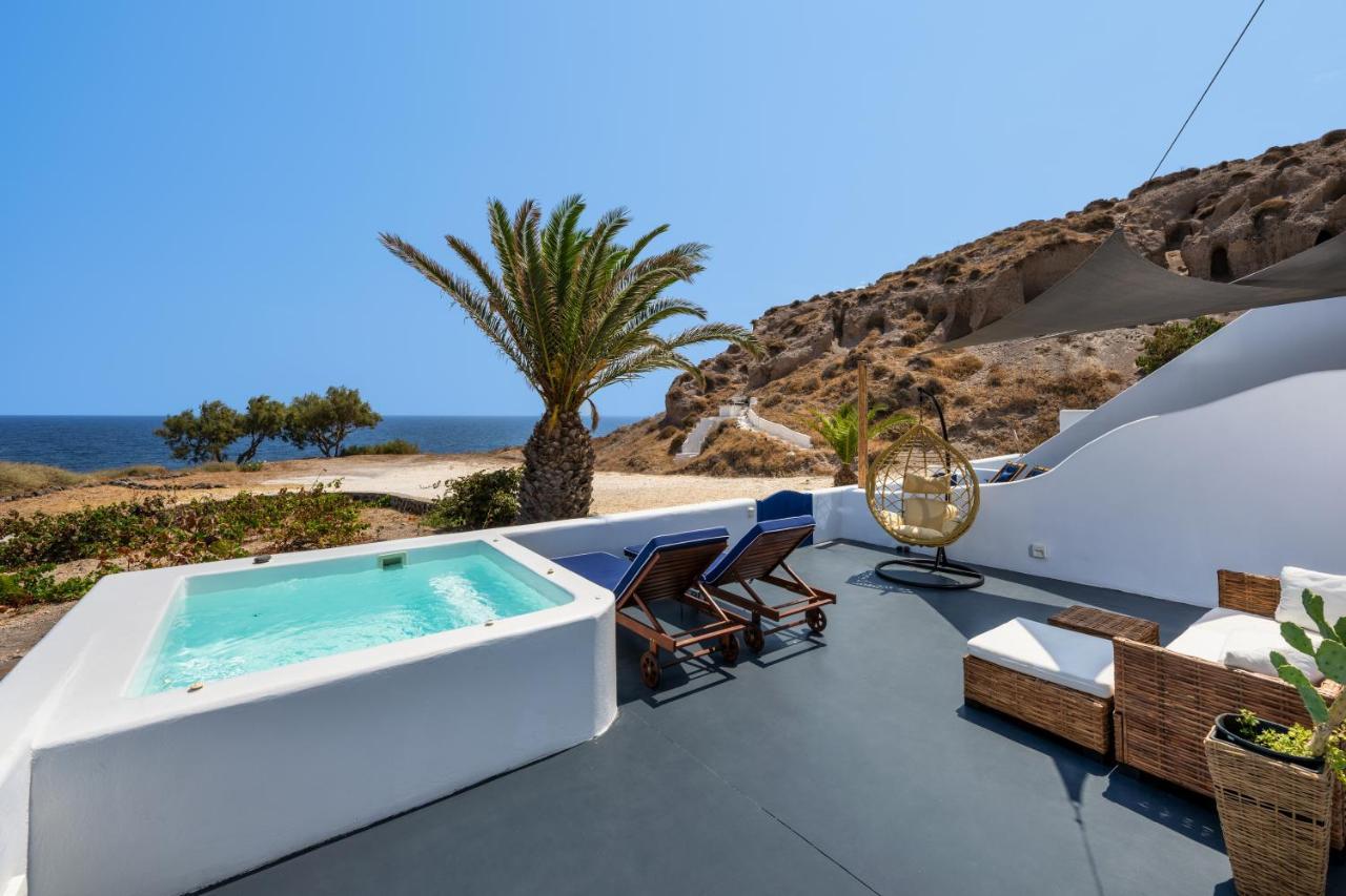 Peaceful Seafront Retreat In Santorini -Sonus Mare Beach Houses Vourvoúlos Exteriér fotografie
