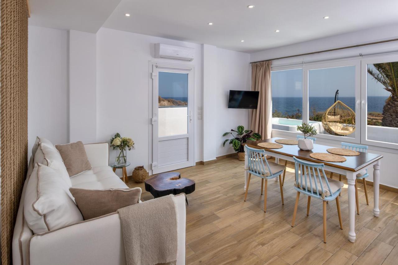 Peaceful Seafront Retreat In Santorini -Sonus Mare Beach Houses Vourvoúlos Exteriér fotografie