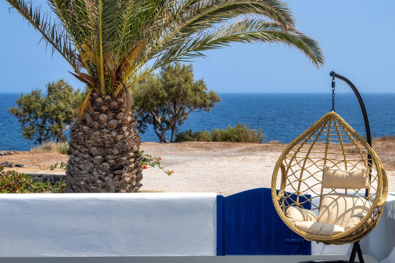 Peaceful Seafront Retreat In Santorini -Sonus Mare Beach Houses Vourvoúlos Exteriér fotografie