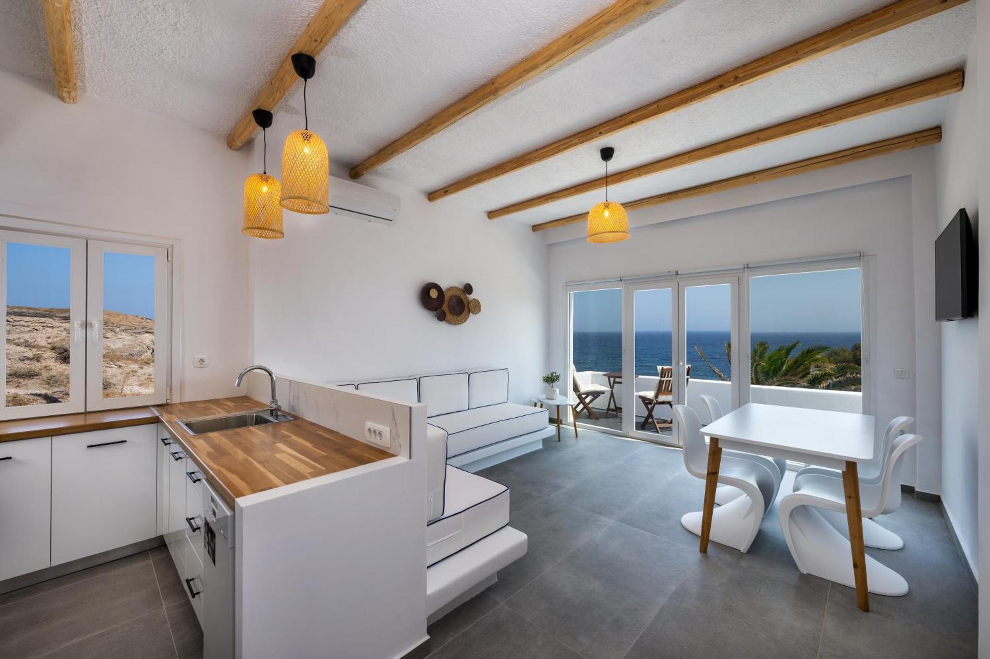 Peaceful Seafront Retreat In Santorini -Sonus Mare Beach Houses Vourvoúlos Exteriér fotografie