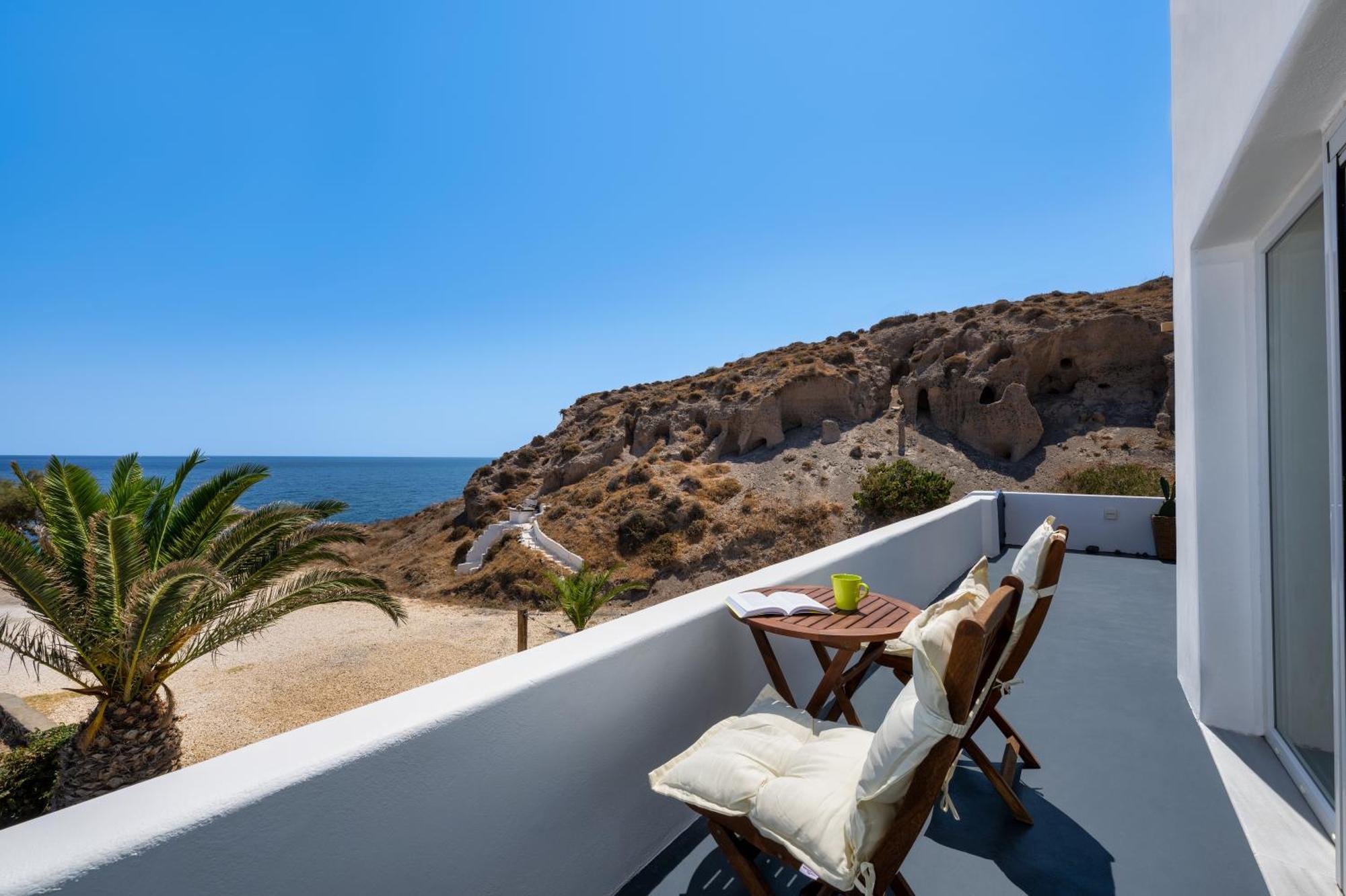 Peaceful Seafront Retreat In Santorini -Sonus Mare Beach Houses Vourvoúlos Exteriér fotografie
