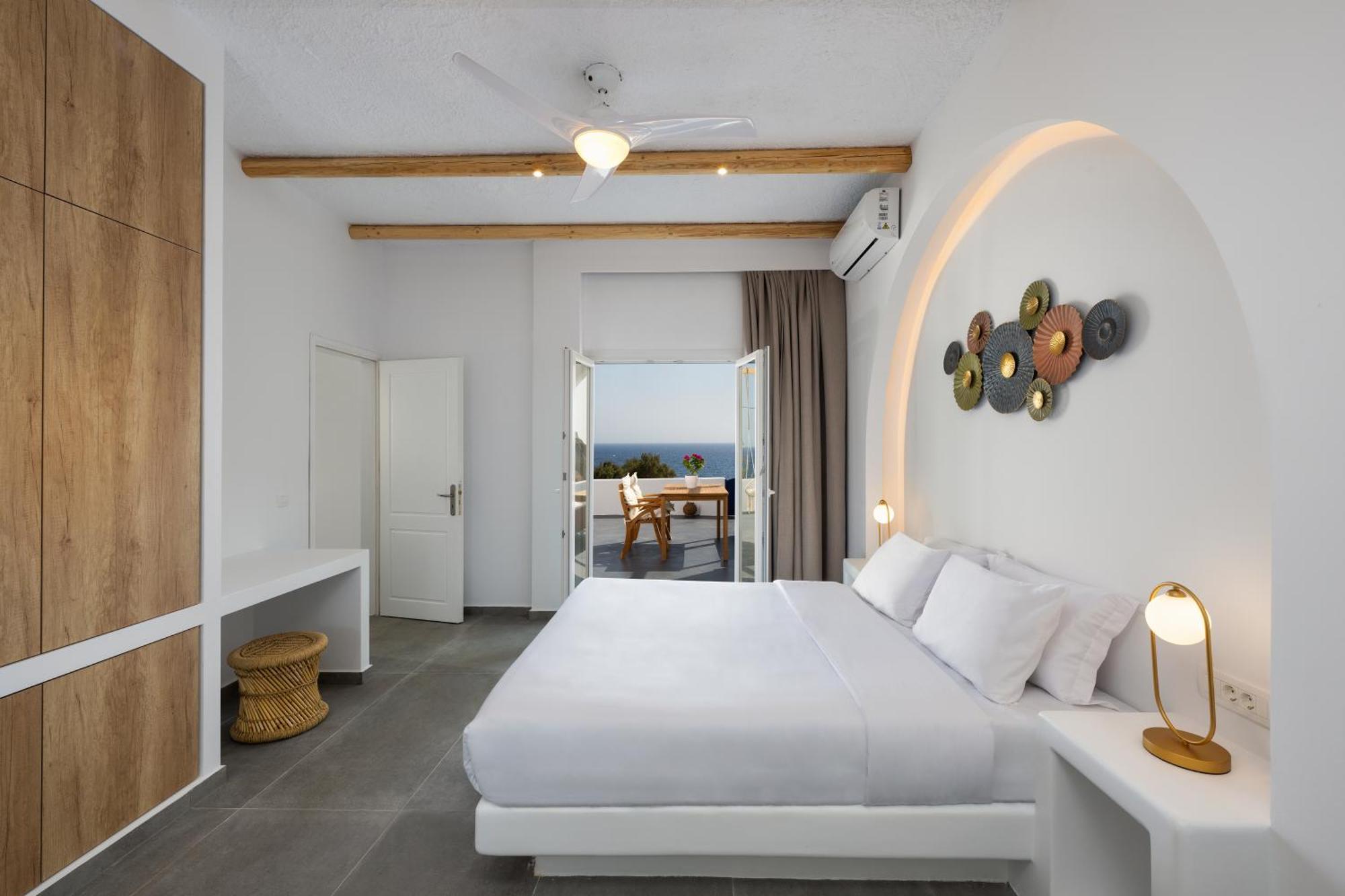 Peaceful Seafront Retreat In Santorini -Sonus Mare Beach Houses Vourvoúlos Exteriér fotografie