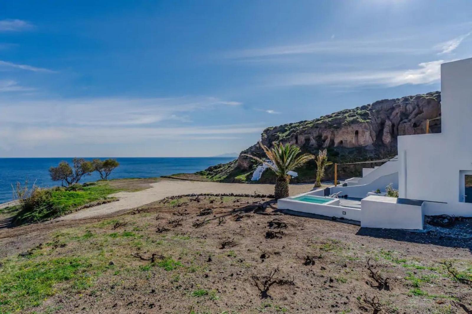 Peaceful Seafront Retreat In Santorini -Sonus Mare Beach Houses Vourvoúlos Exteriér fotografie